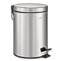 Ведро-контейнер для мусора (урна) с педалью LAIMA Classic, 12 л, зеркальное, нержавеющая сталь, со съемным внутренним ведром в Пензе