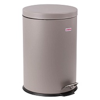 Ведро-контейнер для мусора (урна) с педалью LAIMA Classic, 20 л, серое, матовое, металл, со съемным внутренним ведром в Пензе