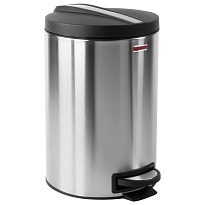 Ведро-контейнер для мусора (урна) с педалью LAIMA Modern, 12 л, матовое, нержавеющая сталь, со съемным внутренним ведром в Пензе