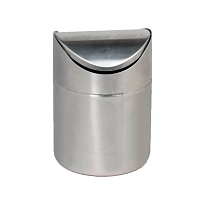Урна для мусора 1,2 л настольная, с качающейся крышкой, нержавеющая сталь, матовая в Пензе