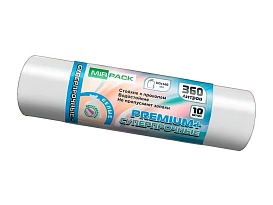 Мешки для мусора 360 л, белые, в рулоне 10 шт., ПВД 65 мкм, 1400х1000 мм, PREMIUM+, 3601015302 в Пензе