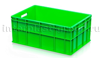 Ящик для молока, мяса, овощей и фруктов сплошной светло-зеленый в Пензе