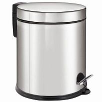 Ведро-контейнер для мусора урна с педалью LAIMA Classic Plus, 5 л, зеркальное в Пензе