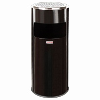 Урна с пепельницей 27 л, нержавеющая сталь, черная, LAIMA PROFESSIONAL в Пензе Урна с пепельницей 27 л, нержавеющая сталь, черная, LAIMA PROFESSIONAL в Пензе