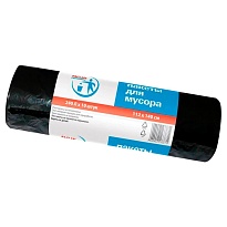 Мешки для мусора 240 л, черные, в рулоне 10 шт., ПВД 30 мкм, 1400х1120 мм, PACLAN Professional, 606336 в Пензе