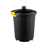 Мусорный бак с крышкой 105 л темно-серый