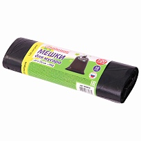 Мешки для мусора 120 л, черные, в рулоне 10 шт., ПНД, 11 мкм, 1020х670 мм, Любаша, 608093 в Пензе Мешки для мусора 120 л, черные, в рулоне 10 шт., ПНД, 11 мкм, 1020х670 мм, Любаша, 608093 в Пензе