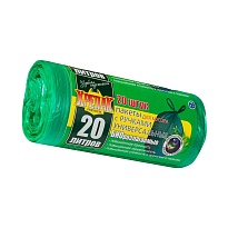 Мешки для мусора 20 л, биоразлагаемые, с ручками, черные, в рулоне 30 шт., ПНД, 10 мкм, 550х440 мм, Крепак, 4607075710047 в Пензе Мешки для мусора 20 л, биоразлагаемые, с ручками, черные, в рулоне 30 шт., ПНД, 10 мкм, 550х440 мм, Крепак, 4607075710047 в Пензе