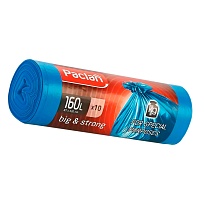 Мешки для мусора 160 л, синие, в рулоне 10 шт., ПВД, 21 мкм, 1200х870 мм, PACLAN Big&Strong, 604075 в Пензе Мешки для мусора 160 л, синие, в рулоне 10 шт., ПВД, 21 мкм, 1200х870 мм, PACLAN Big&Strong, 604075 в Пензе