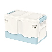 Ящик пластиковый складной белый, дно голубое, 370х240х240 мм в Пензе Ящик пластиковый складной белый, дно голубое, 370х240х240 мм в Пензе