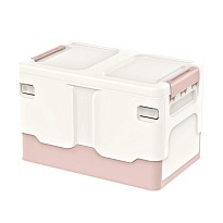 Ящик пластиковый складной белый, дно розовое, 370х240х240 мм в Пензе Ящик пластиковый складной белый, дно розовое, 370х240х240 мм в Пензе