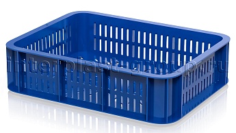 Ящик (лоток) кондитерский перфорированный синий в Пензе