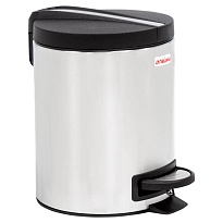 Ведро-контейнер для мусора (урна) с педалью LAIMA Modern, 5 л, матовое, нержавеющая сталь в Пензе