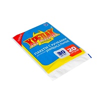 Мешки для мусора 20 л, с ручками, черные, в пачке 20 шт., ПНД, 10 мкм, 550х440 мм, Крепак, 4607075710023 в Пензе